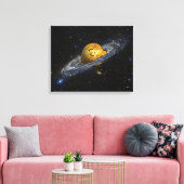 Erdnüsse | Charlie Brown ausgeteilt Leinwanddruck (Insitu (Wohnzimmer))