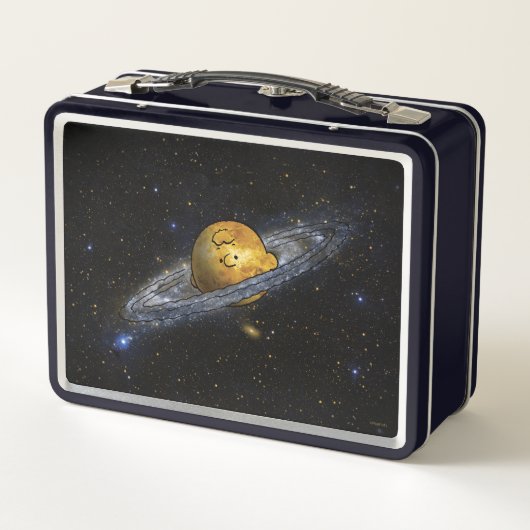 Erdnüsse | Charlie Brown ausgeteilt Metall Brotdose (Rückseite)