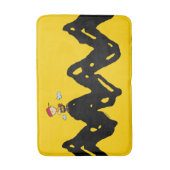 Erdnüsse | Charlie Brown Baseball Badematte (Vorderseite Vertikal)