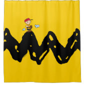 Erdnüsse | Charlie Brown Baseball Duschvorhang (Vorderseite)