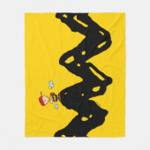 Erdnüsse | Charlie Brown Baseball Fleecedecke (Vorderseite)