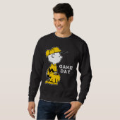 Erdnüsse | Charlie Brown Baseball Game Sweatshirt (Vorne ganz)