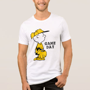 Erdnüsse   Charlie Brown Baseball Game Tri-Blend Shirt