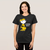 Erdnüsse | Charlie Brown Baseball Game Tri-Blend Shirt (Vorderseite voll)