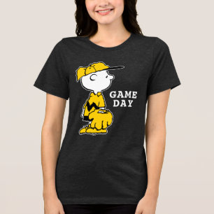 Erdnüsse Charlie Brown Baseball Game Tri-Blend Shirt