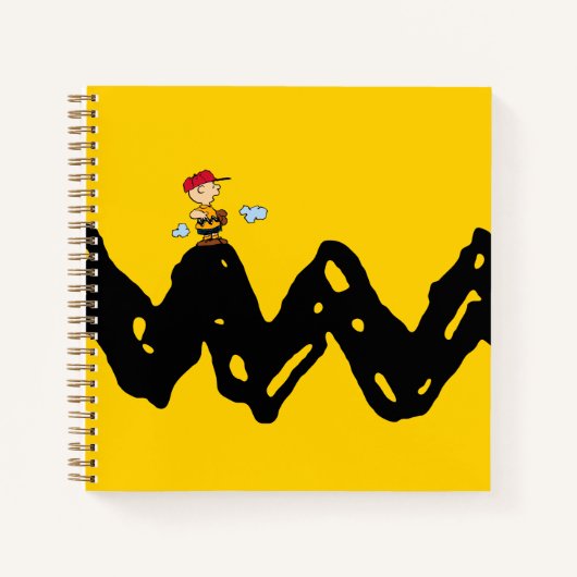 Erdnüsse | Charlie Brown Baseball Notizblock (Vorderseite)
