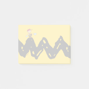 Erdnüsse   Charlie Brown Baseball Post-it Klebezettel