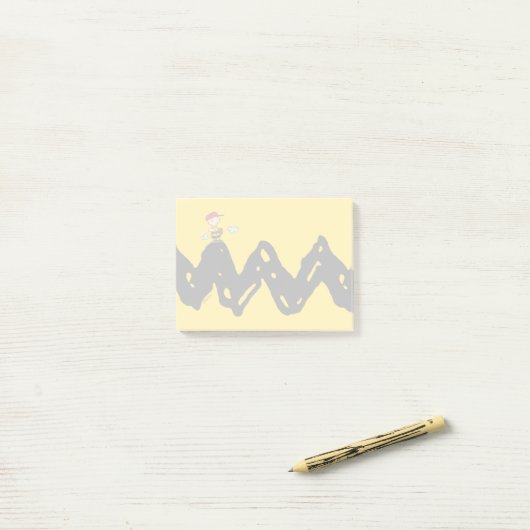 Erdnüsse | Charlie Brown Baseball Post-it Klebezettel (Auf Schreibtisch)