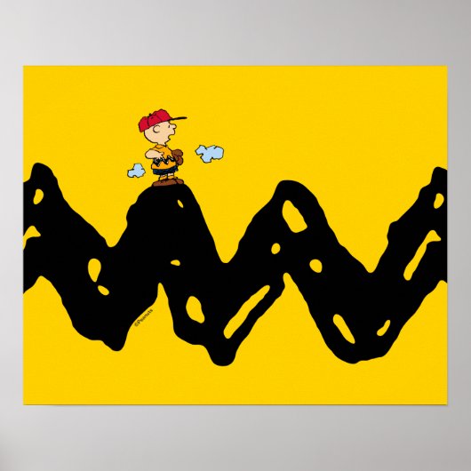 Erdnüsse | Charlie Brown Baseball Poster (Vorne)