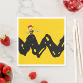 Erdnüsse | Charlie Brown Baseball Serviette (Beispiel)
