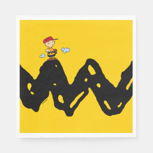 Erdnüsse   Charlie Brown Baseball Serviette