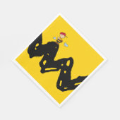 Erdnüsse | Charlie Brown Baseball Serviette (Ecke)