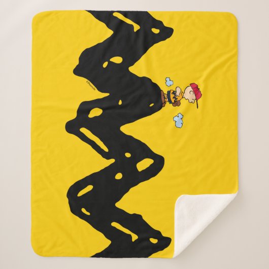 Erdnüsse | Charlie Brown Baseball Sherpadecke (Vorderseite)