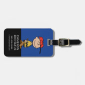 Erdnüsse | Charlie Brown Baseball Smile Gepäckanhänger (Vorderseite horizontal)