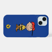 Erdnüsse | Charlie Brown Baseball Smile iPhone 15 Hülle (Rückseite (Horizontal))