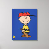 Erdnüsse | Charlie Brown Baseball Smile Leinwanddruck (Vorderseite)