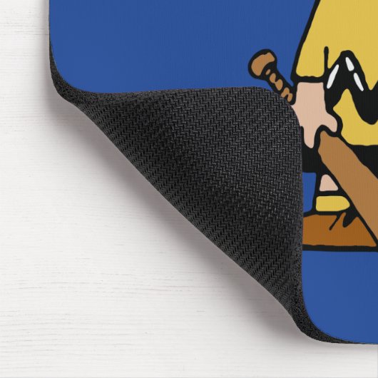 Erdnüsse | Charlie Brown Baseball Smile Mousepad (Ecke)