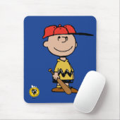 Erdnüsse | Charlie Brown Baseball Smile Mousepad (Mit Mouse)