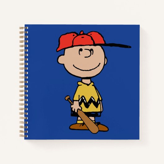 Erdnüsse | Charlie Brown Baseball Smile Notizblock (Vorderseite)