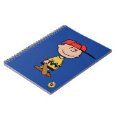 Erdnüsse | Charlie Brown Baseball Smile Notizblock (Linke Seite)