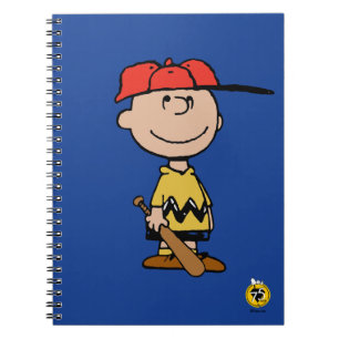 Erdnüsse   Charlie Brown Baseball Smile Notizblock