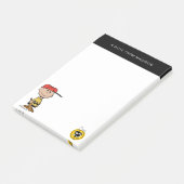 Erdnüsse | Charlie Brown Baseball Smile Post-it Klebezettel (angewinkelt)
