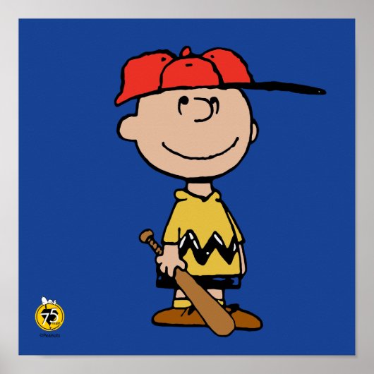 Erdnüsse | Charlie Brown Baseball Smile Poster (Vorne)