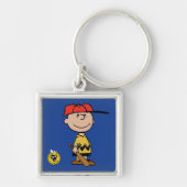 Erdnüsse | Charlie Brown Baseball Smile Schlüsselanhänger (Vorne)