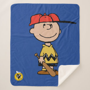 Erdnüsse   Charlie Brown Baseball Smile Sherpadecke