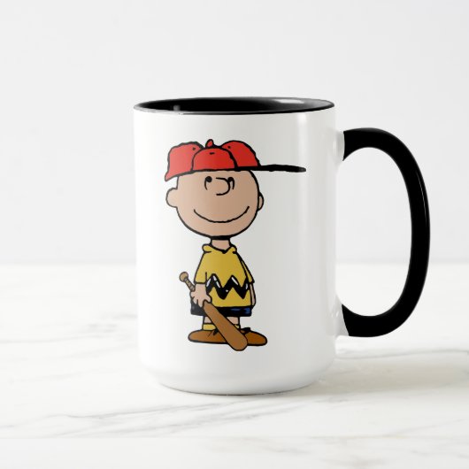 Erdnüsse | Charlie Brown Baseball Smile Tasse (Rechts)
