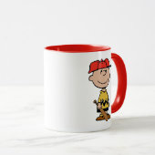 Erdnüsse | Charlie Brown Baseball Smile Tasse (VorderseiteRechts)