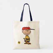 Erdnüsse | Charlie Brown Baseball Smile Tragetasche (Rückseite)