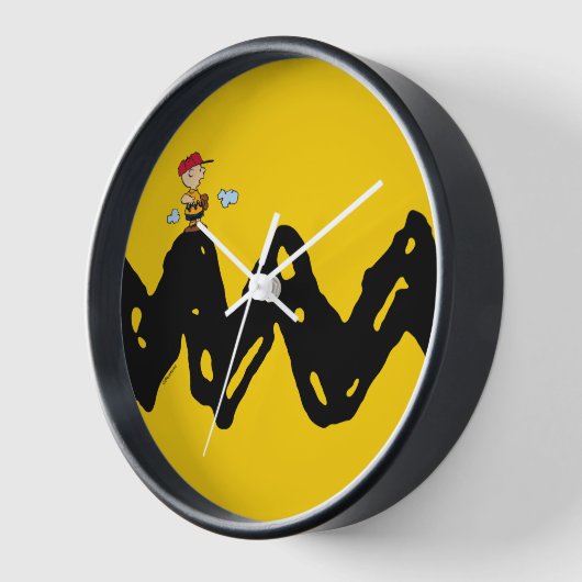 Erdnüsse | Charlie Brown Baseball Uhr (Winkel)