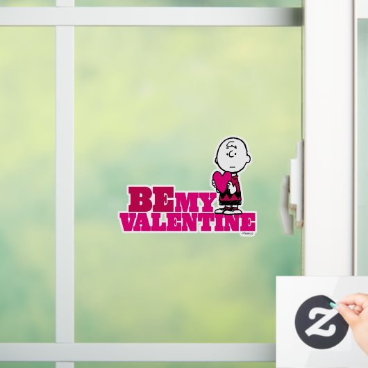 Erdnüsse | Charlie Brown be My Valentine Fensteraufkleber (Zuhause)