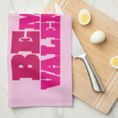 Erdnüsse | Charlie Brown be My Valentine Geschirrtuch (Viertel Falte)