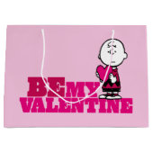 Erdnüsse | Charlie Brown be My Valentine Große Geschenktüte (Vorderseite)