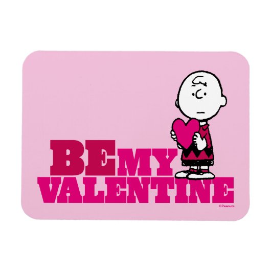 Erdnüsse | Charlie Brown be My Valentine Magnet (Horizontal)