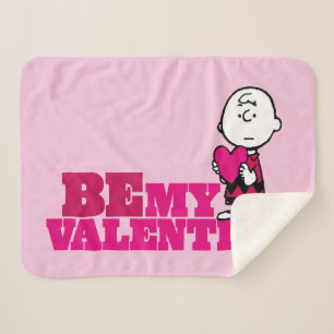 Erdnüsse Charlie Brown be My Valentine Sherpadecke
