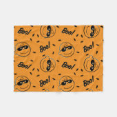 Erdnüsse | Charlie Brown Boo! Muster Fleecedecke (Vorderseite (Horizontal))