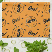 Erdnüsse | Charlie Brown Boo! Muster Geschirrtuch (Gefaltet)