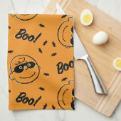 Erdnüsse | Charlie Brown Boo! Muster Geschirrtuch (Viertel Falte)