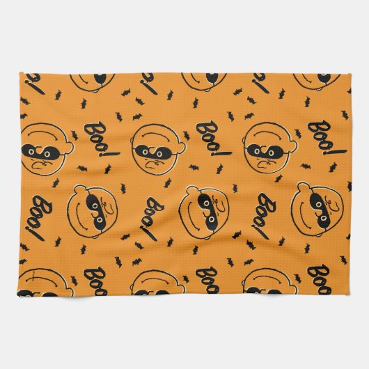 Erdnüsse | Charlie Brown Boo! Muster Geschirrtuch (Horizontal)