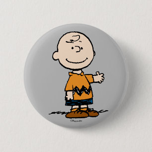 Erdnüsse   Charlie Brown Button