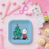 Erdnüsse | Charlie Brown Christmas Lights Pappteller (Party)