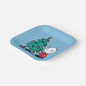 Erdnüsse | Charlie Brown Christmas Lights Pappteller (Gewinkelt)