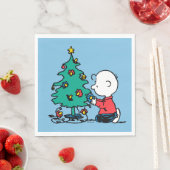 Erdnüsse | Charlie Brown Christmas Lights Serviette (Beispiel)