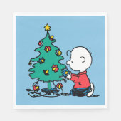 Erdnüsse | Charlie Brown Christmas Lights Serviette (Vorderseite)