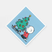 Erdnüsse | Charlie Brown Christmas Lights Serviette (Ecke)