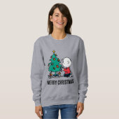 Erdnüsse | Charlie Brown Christmas Lights Sweatshirt (Vorne ganz)