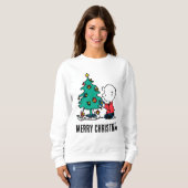 Erdnüsse | Charlie Brown Christmas Lights Sweatshirt (Vorne ganz)